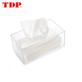 Clear Acrylic  Tissue Dispenser Box Cover Holder For Bathroom